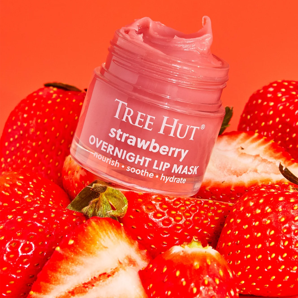Tree Hut Strawberry Overnight Lip Mask 17g - Нічна маска для губ - фото №2 Tree Hut Strawberry Overnight Lip Mask 17g - Нічна маска для губ - фото №2